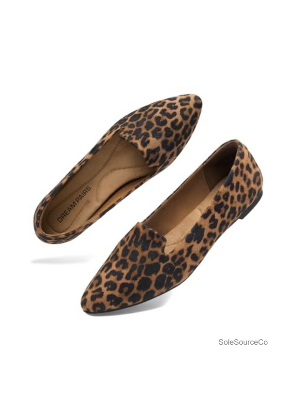 Women's Pointed Toe Faux Suede Business Dressy Flats Slip-On Non-Slip